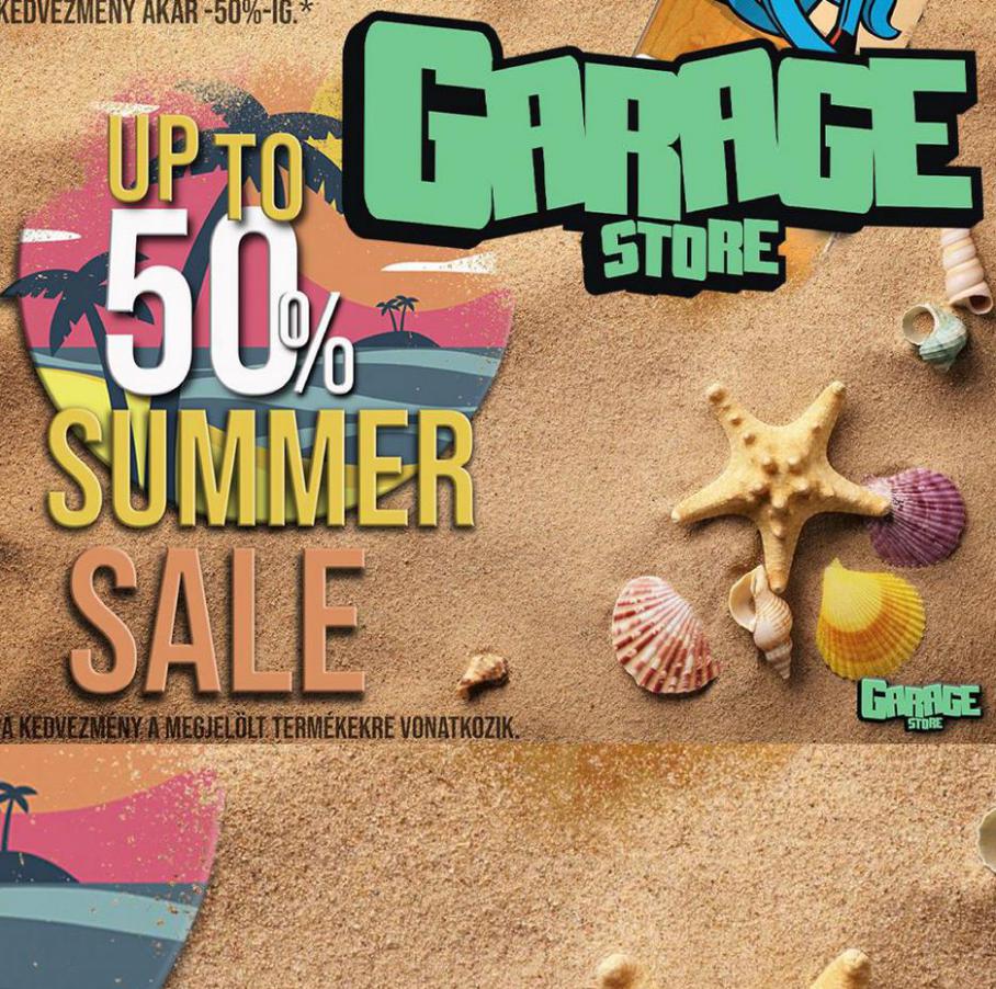 Up to 50% summer sale. Garage Store (2021-07-04-2021-07-04)