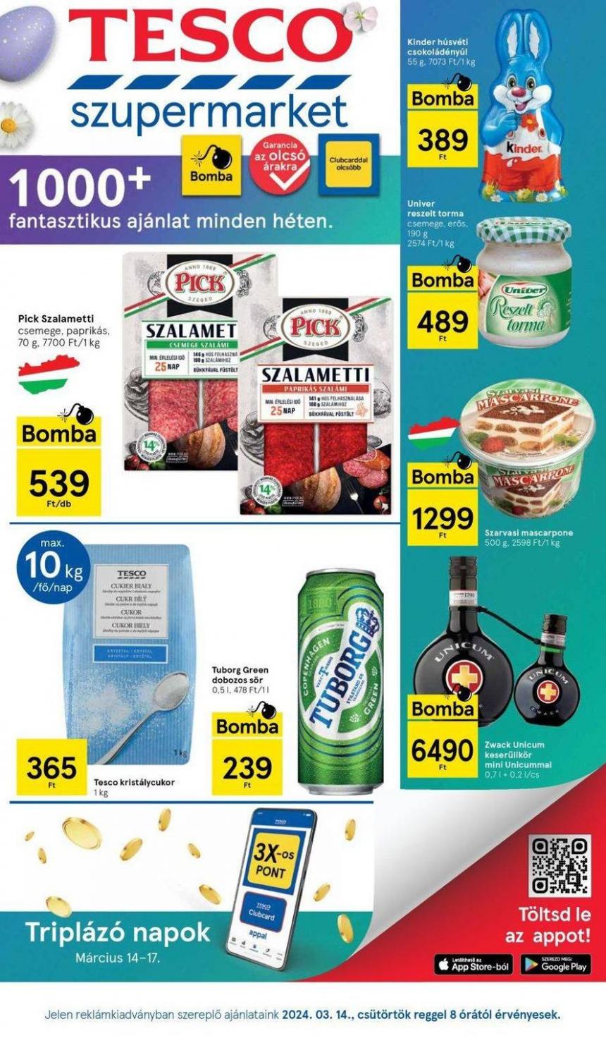 Tesco Katalógus - szupermarket - következő hét. Tesco (2024-03-20-2024-03-20)