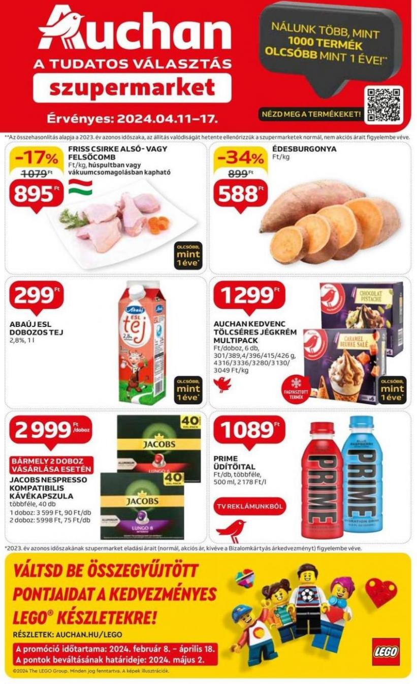 Auchan szupermarket heti katalógus. Auchan (2024-04-17-2024-04-17)